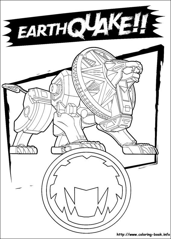 Power Rangers coloring picture